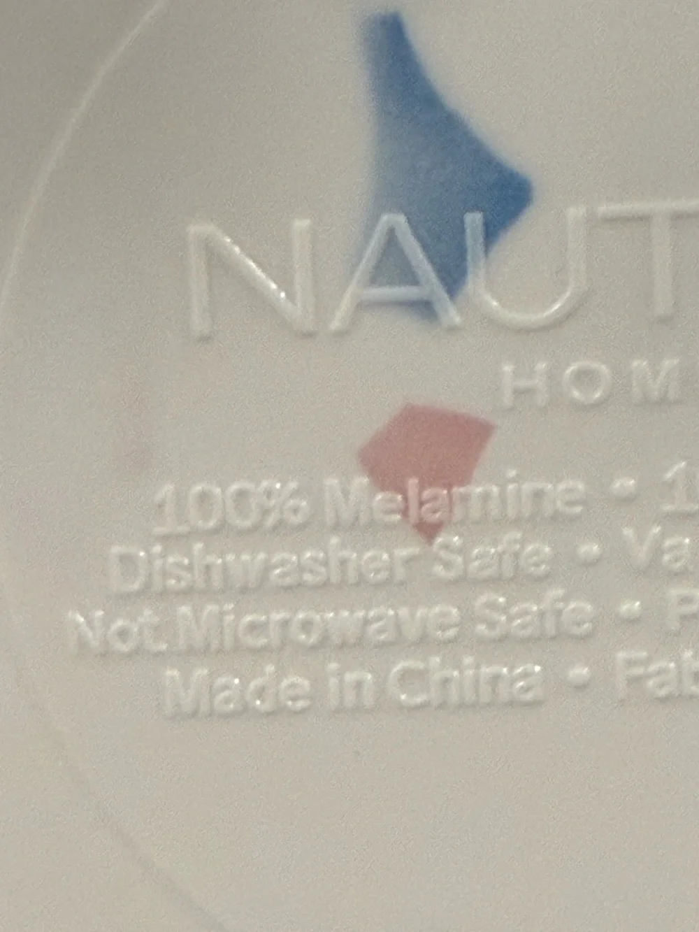 Nautica Set of 4 Home White Confetti Colorful Pattern Melamine Bowls New